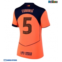 Camisa de Futebol Barcelona Pau Cubarsi #5 Equipamento Alternativo Mulheres 2025-26 Manga Curta